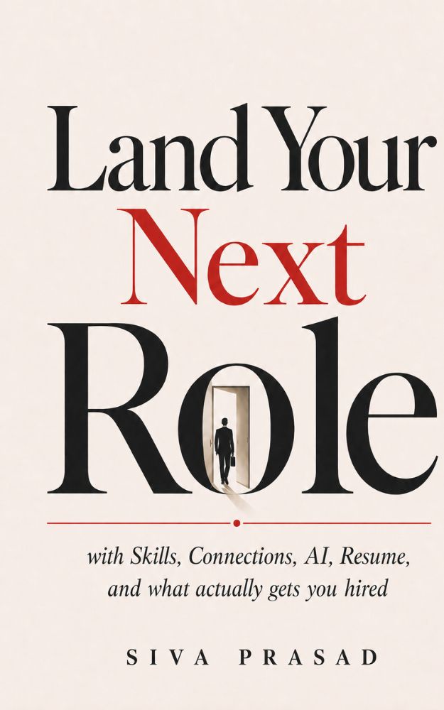 Land Your Next Role book cover by Siva Prasad